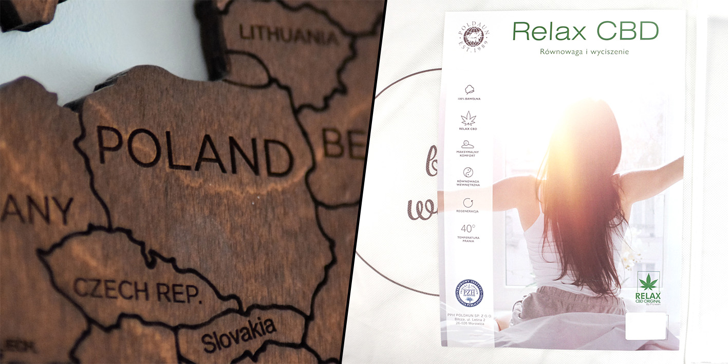 Kołdra dla osób z bezsennością ułatwiająca zasypianie cbd relax poldaun